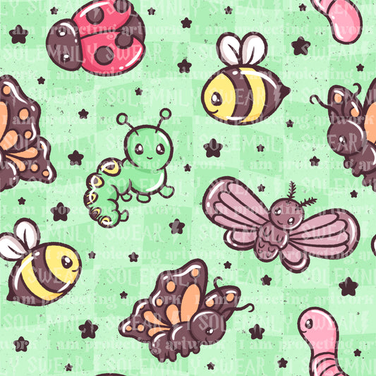 Bug friends - green checkers