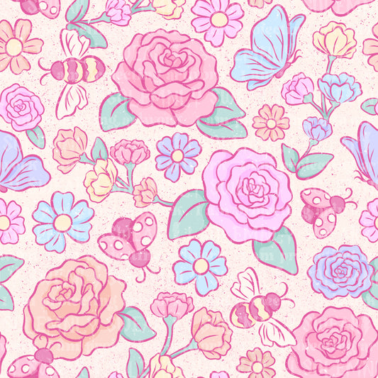 Buggy floral - pastel