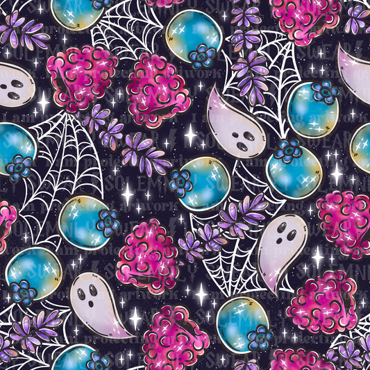 Boo berries and spiderwebs