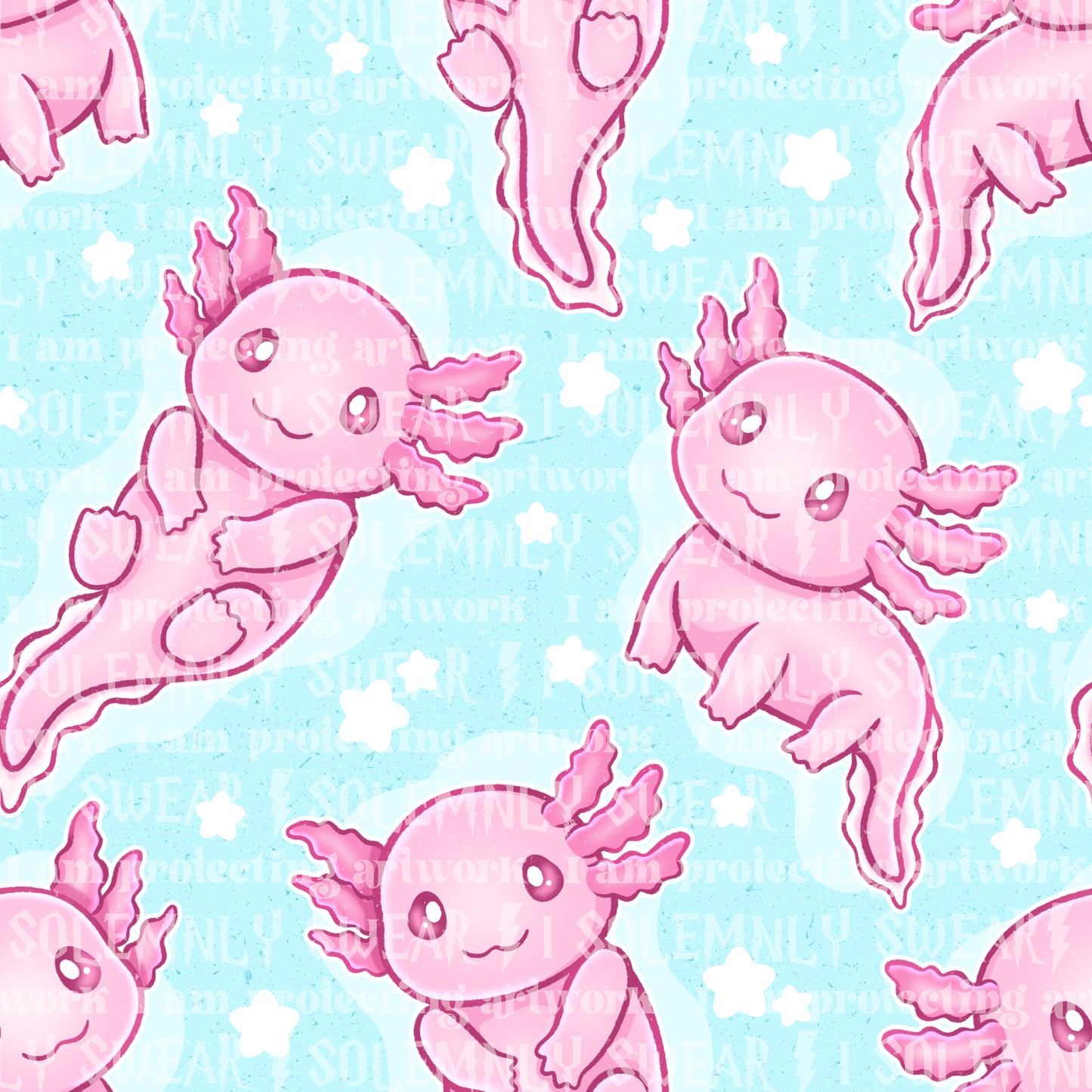 Axolotls - blue