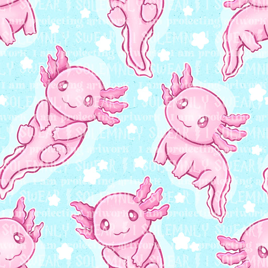 Axolotls - blue