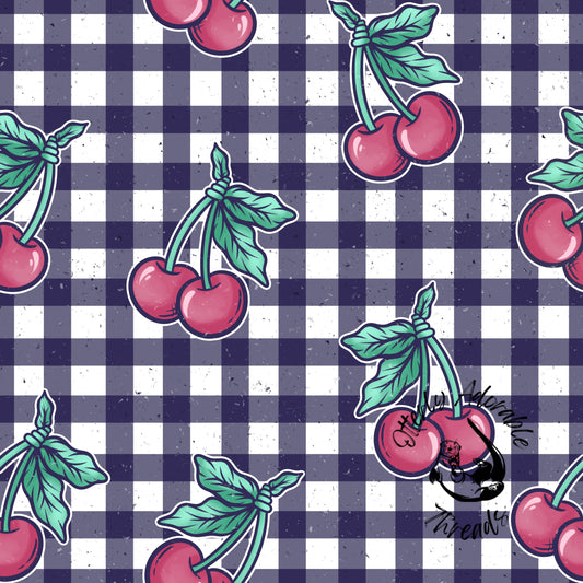 Gingham cherries