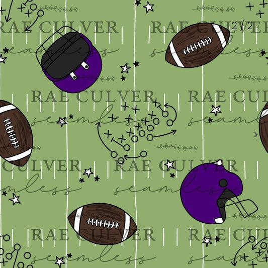 Football playbook - purple