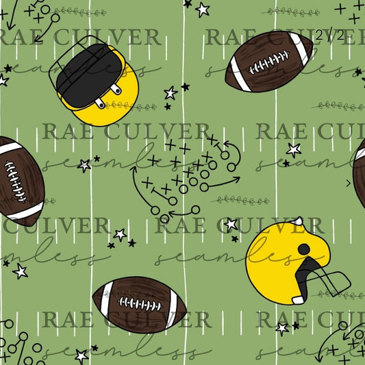 Football playbook - yellow