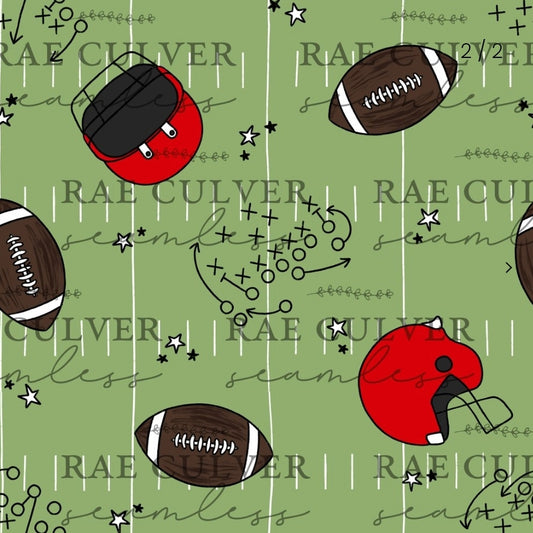 Football playbook - red