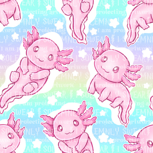 Axolotls - rainbow